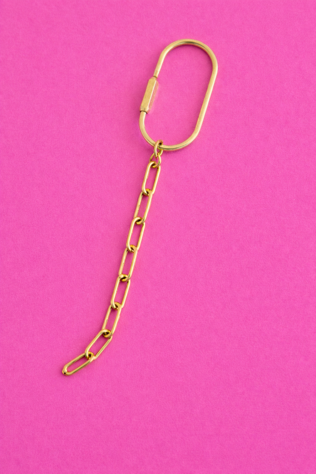 Lock Key Ring + Chain