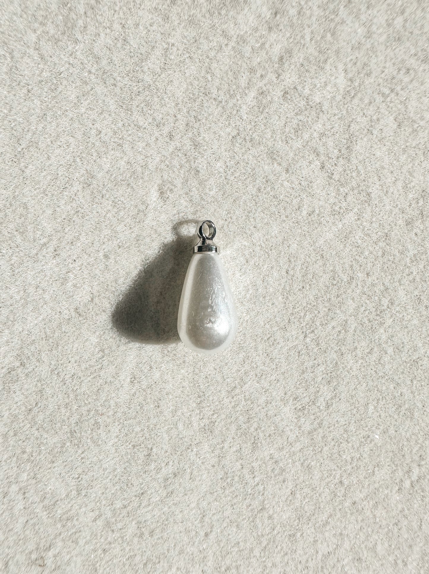 Pearl Teardrop Charm