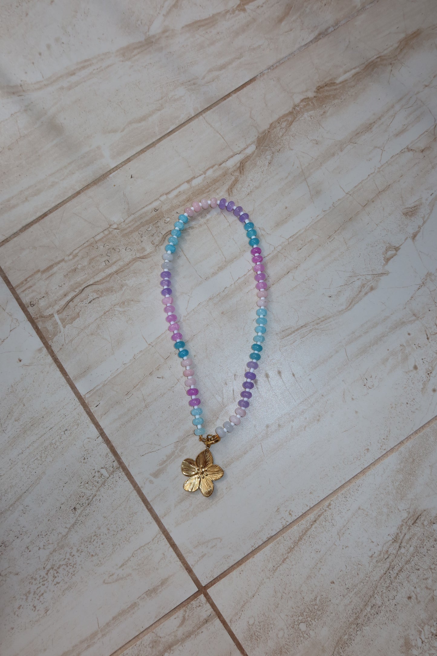 Lilac Dreams Beaded Necklace
