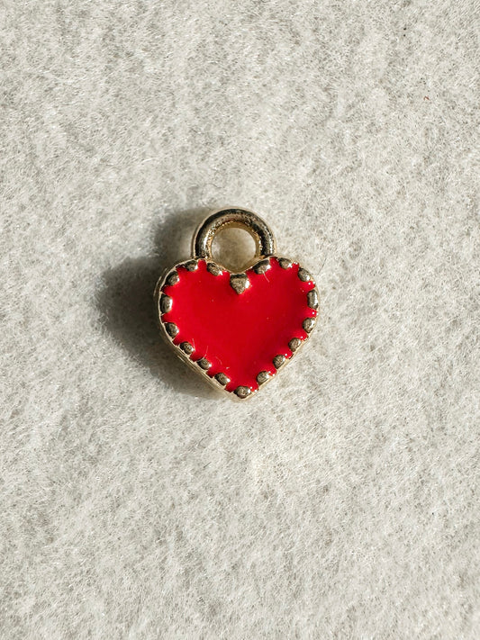 Mini Heart Charm | Red