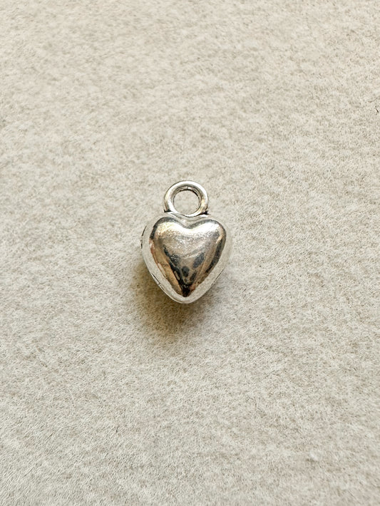 Mini Heart Charm | Silver