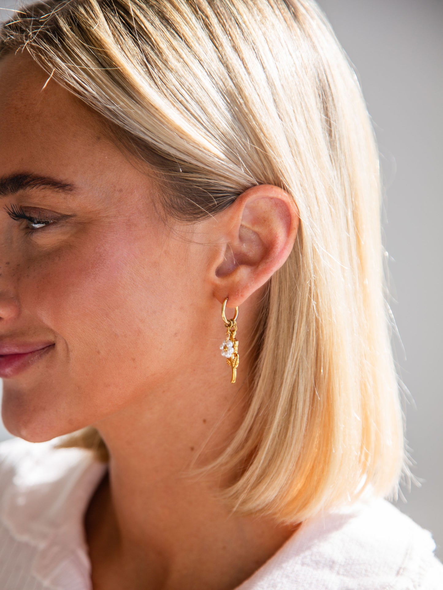 Circle Charm Earrings