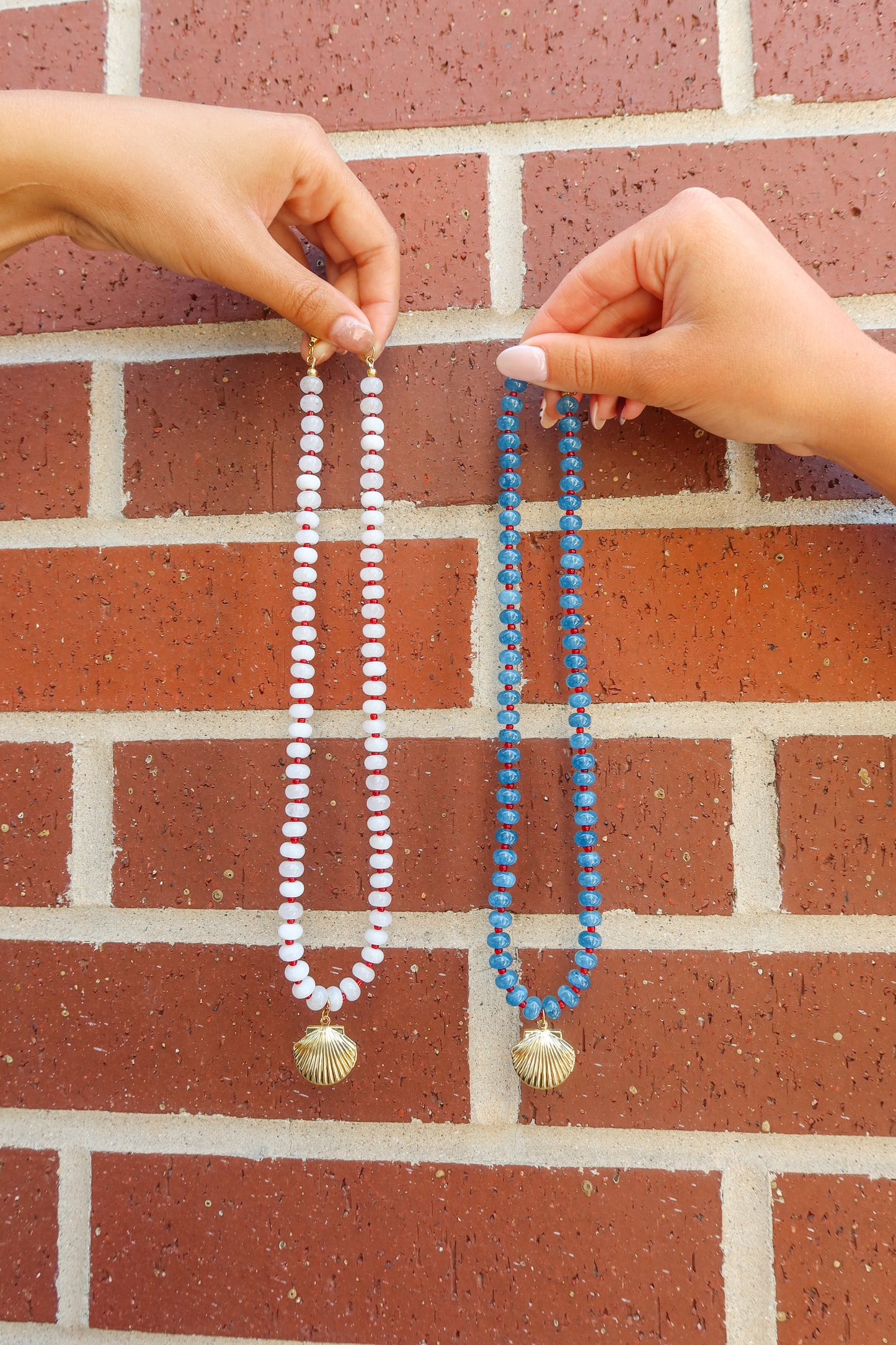 Strawberries & Cream | Beaded Necklace